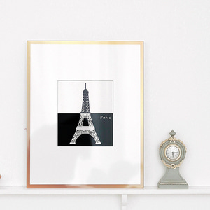 에펠탑 액자 테이블 골드 M